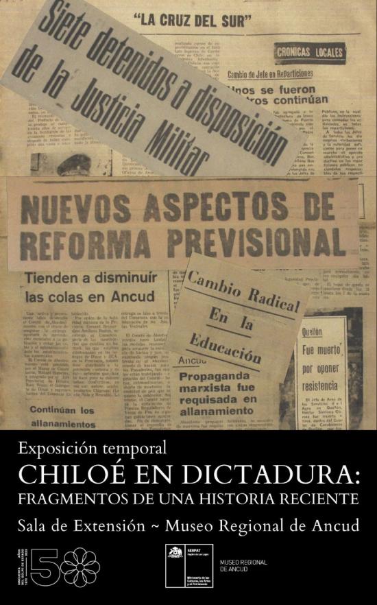 Afiche Chiloé en dictadura Fragmentos de una historia reciente