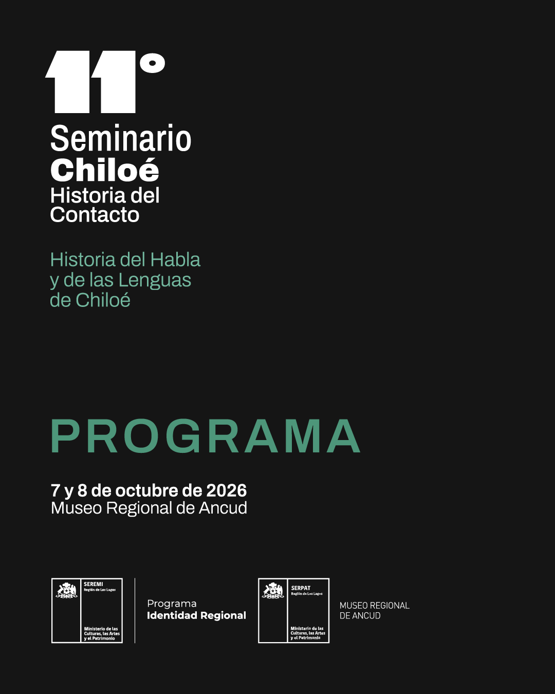 Programa 11° Seminario Chiloé: Historia del Contacto