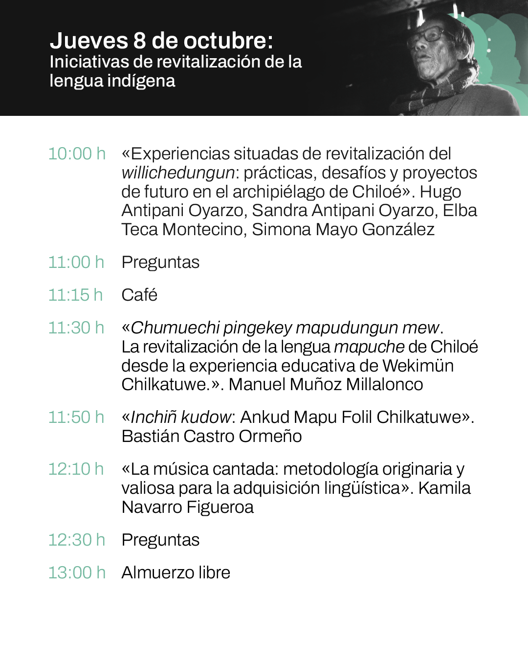 Programa 11° Seminario Chiloé: Historia del Contacto