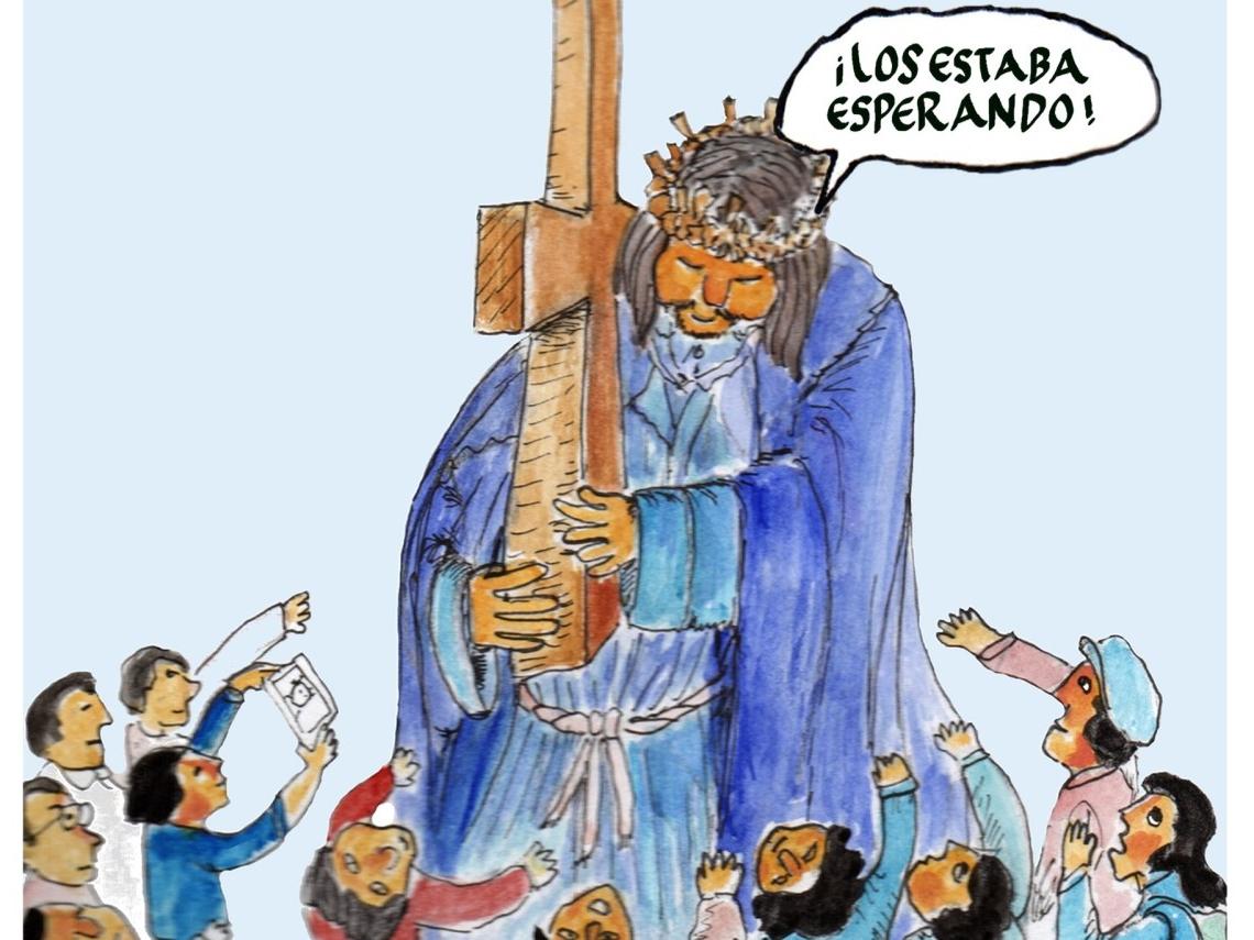 Nazareno de Caguach. Ilustración: Ramón Contreras