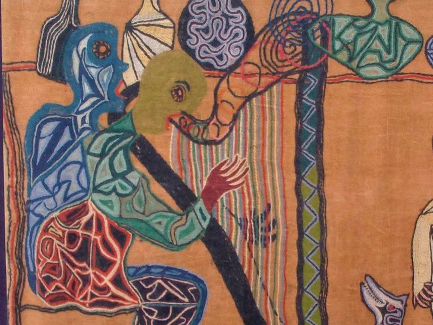 Arpillera confeccionada por Violeta Parra