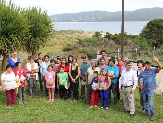 La comunidad de Punta Arenas en la Península de Lacuy disfrutó de la exposición "Conrad Martens en Chiloé, 1834"