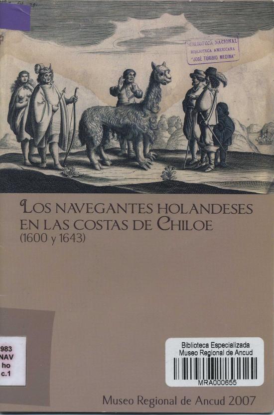 Portada catálogo Los navegantes holandeses en las costas de Chiloé (1600 y 1643)