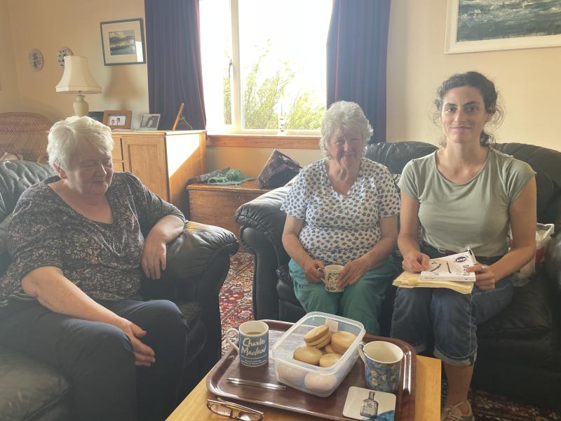Entrevistas a mujeres pobladoras en la Isla de Uist, Escocia.