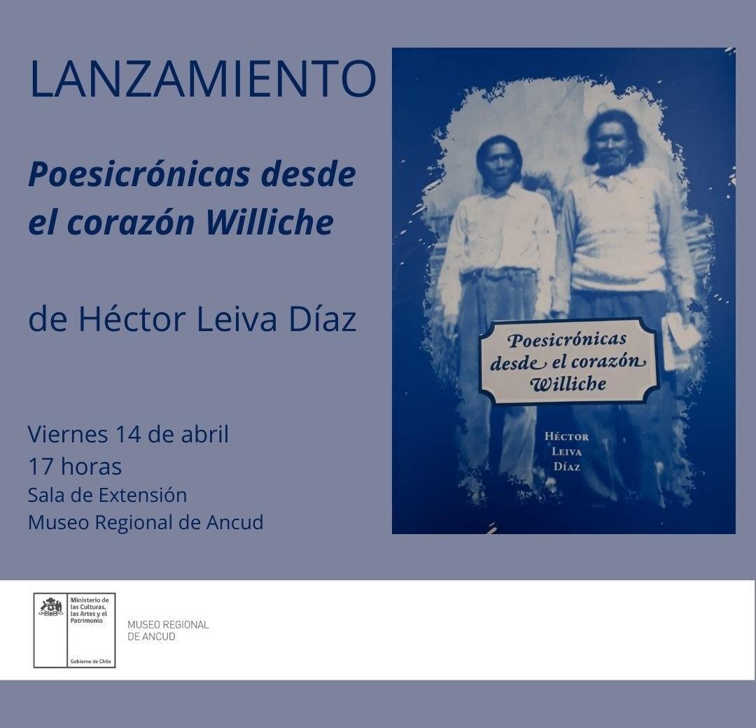 Afiche lanzamiento Poesicrónica desde el corazón Williche