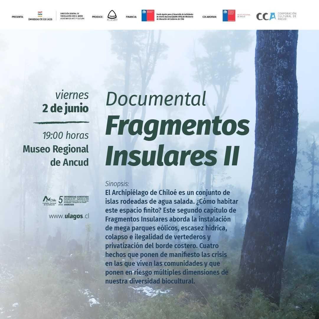 Afiche Documental Fragmentos Insulares II