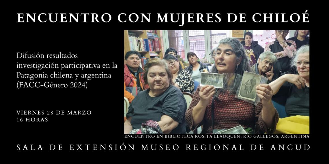 Gráfica Encuentro con mujeres de Chiloé