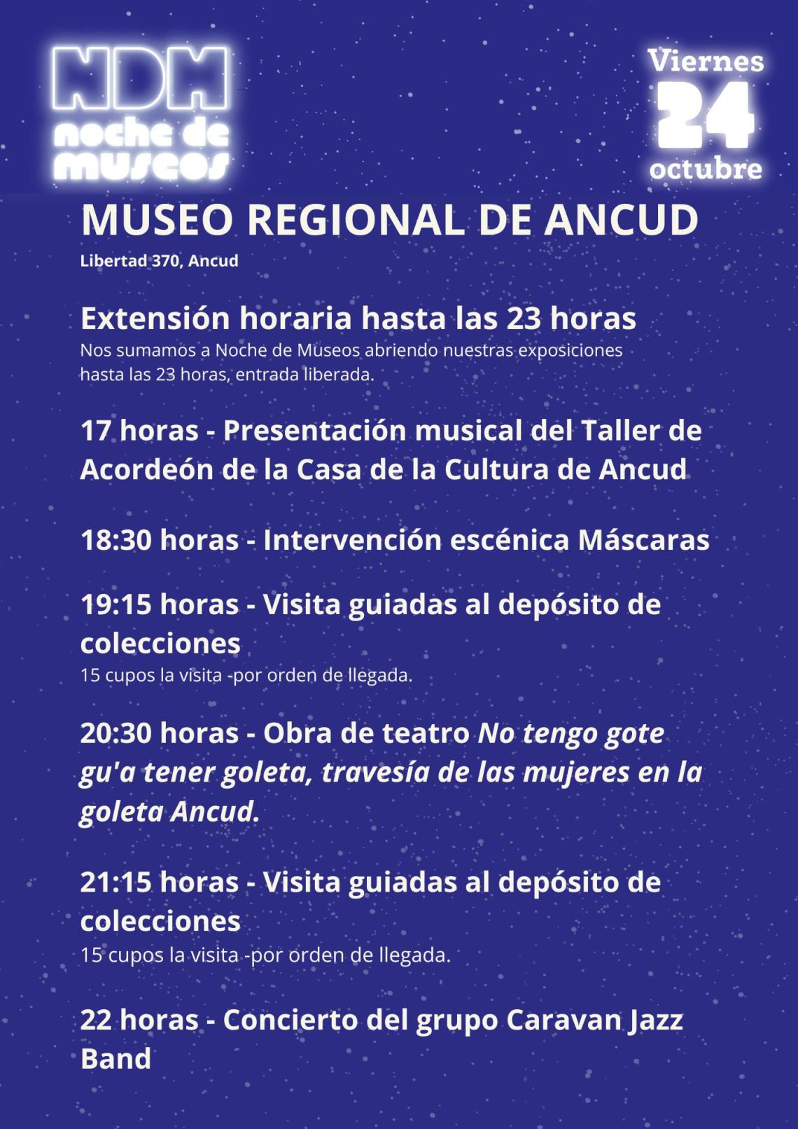 Afiche Programa Noche de Museos 2025