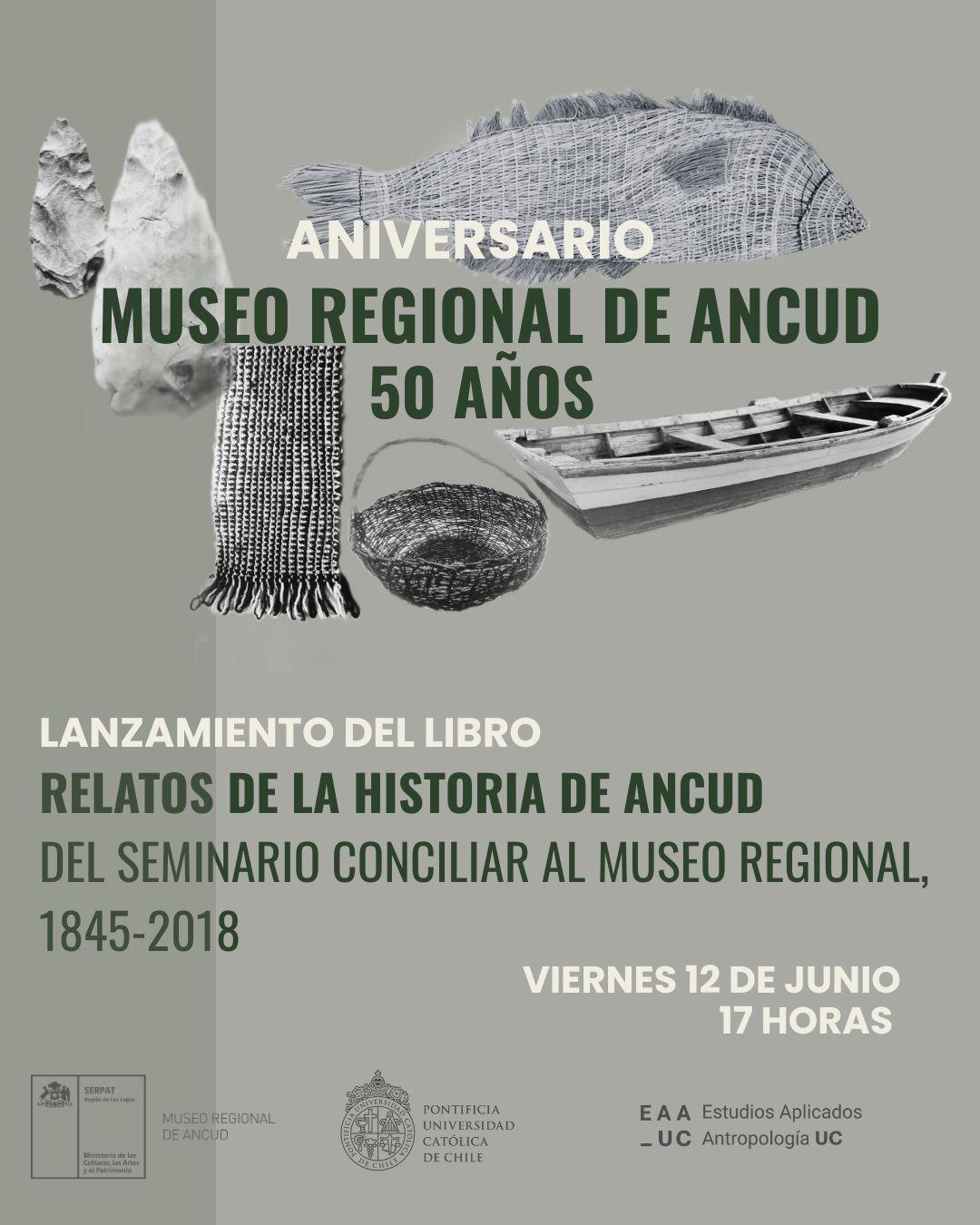 Afiche aniversario 50 Museo Regional de Ancud