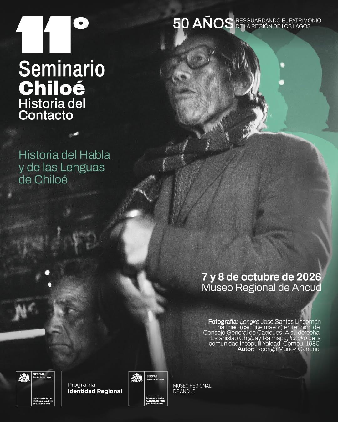 Afiche 11° Seminario Chiloé. Historia del Contacto