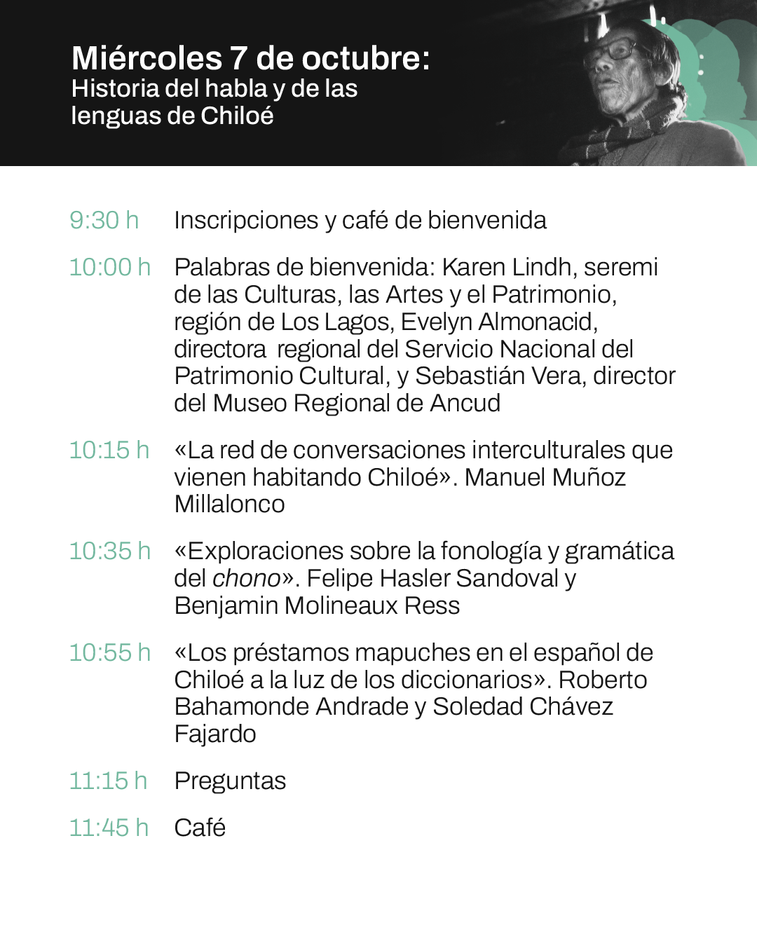 Programa 11° Seminario Chiloé: Historia del Contacto