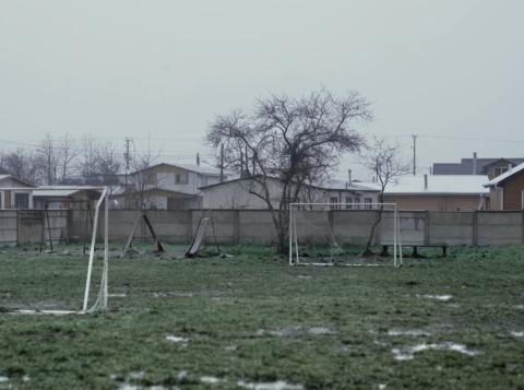 Plaza de juegos de la población donde vivía José