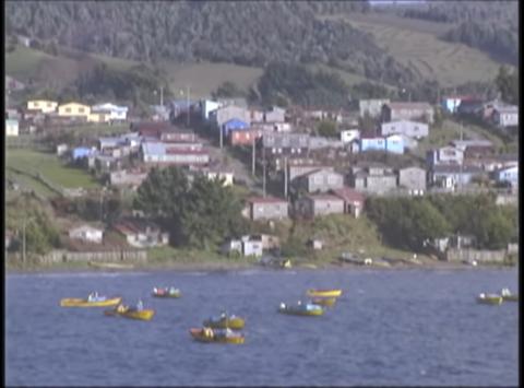 Vista de la actual población y playa Fátima, lugar donde antiguamente se situaba el barrio y playa la Arena