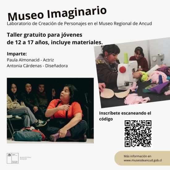 Afiche 2 Laboratorio de Creación de Personajes en el Museo Regional de Ancud